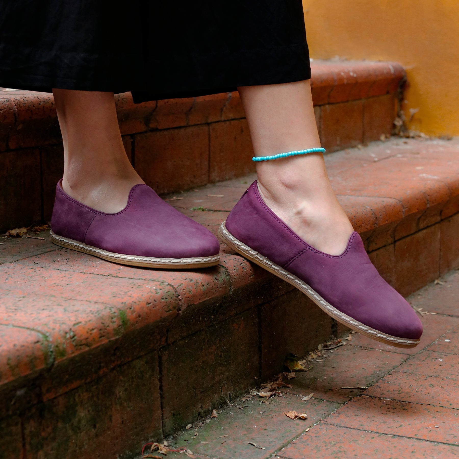 Purple slip on shoes online