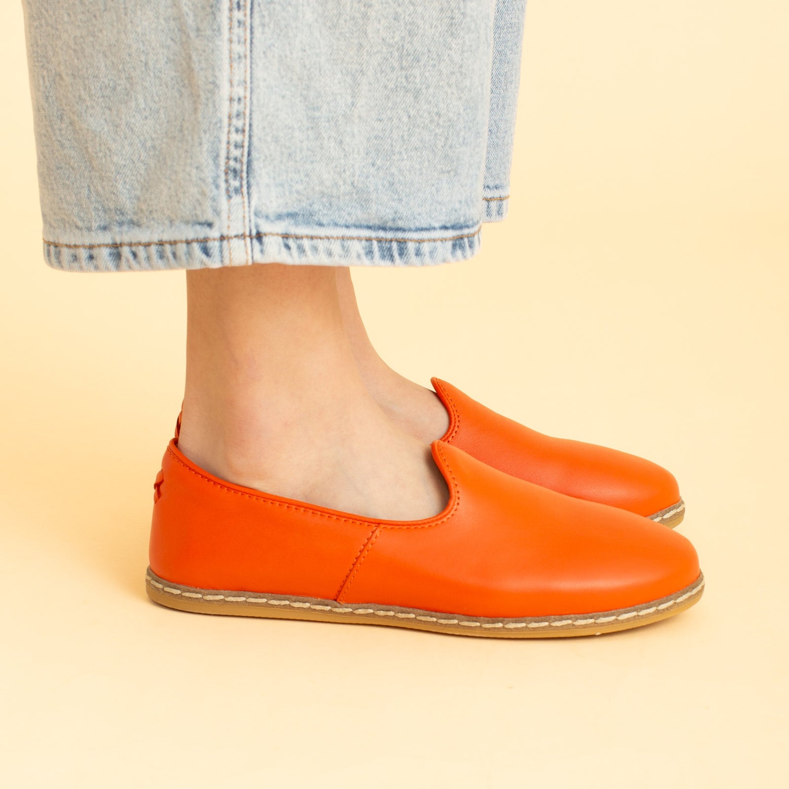 Orange - Slip On Shoes for Women | Charix