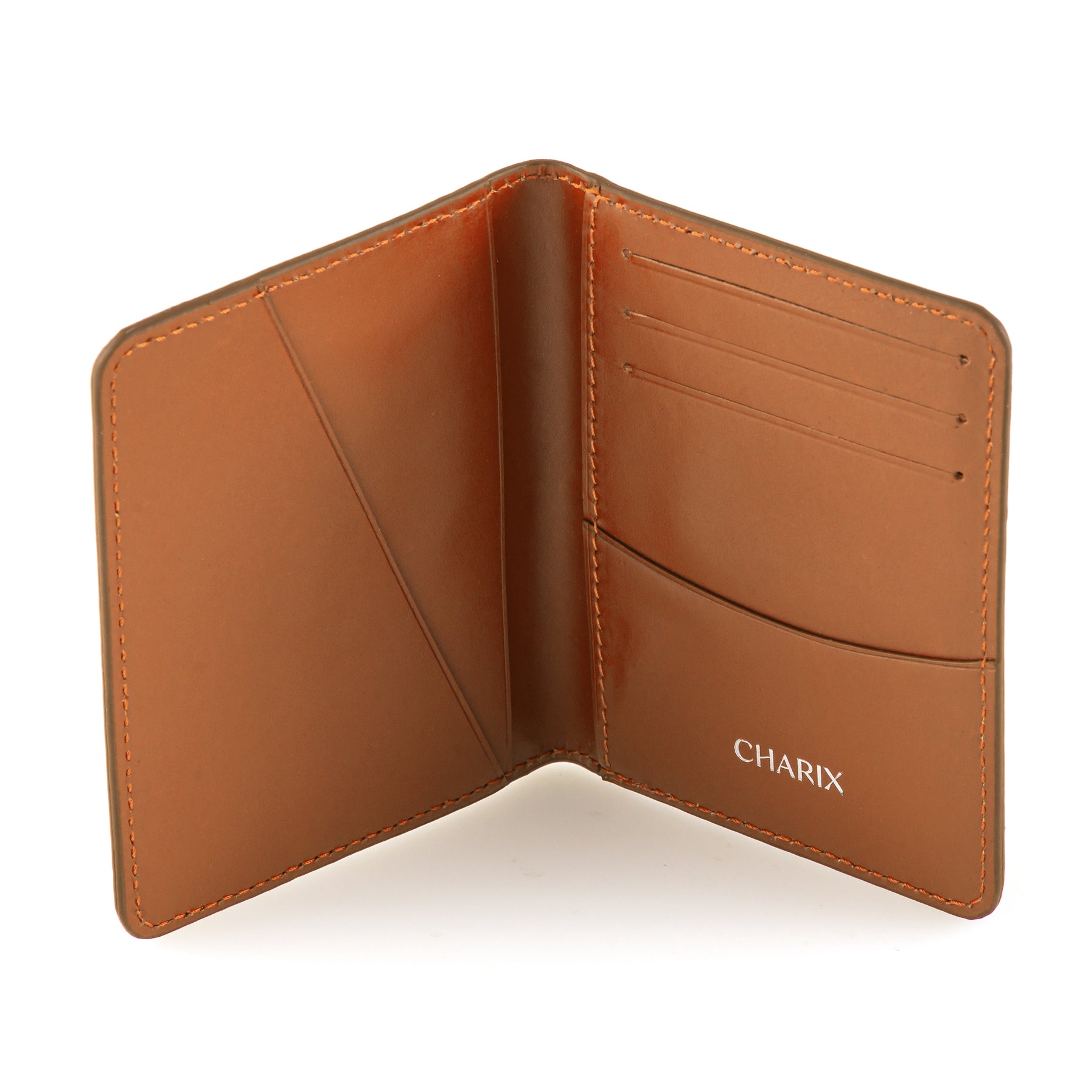 Camel Bifold Minimalist Wallet - Charix Shoes