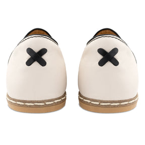 Black & White Slip Ons for Men - Charix Shoes