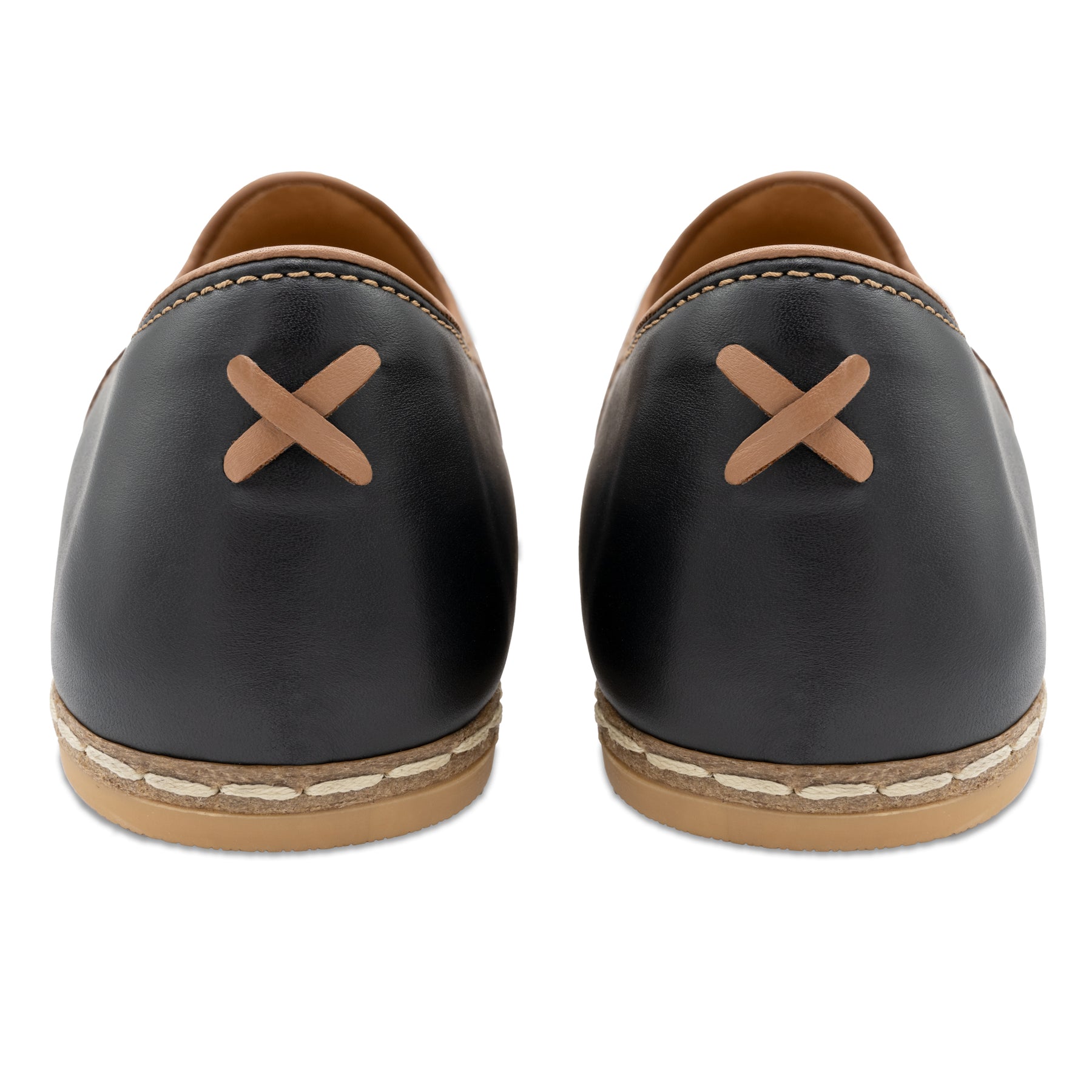 Camel Black Slip On Shoes - Charix Shoes