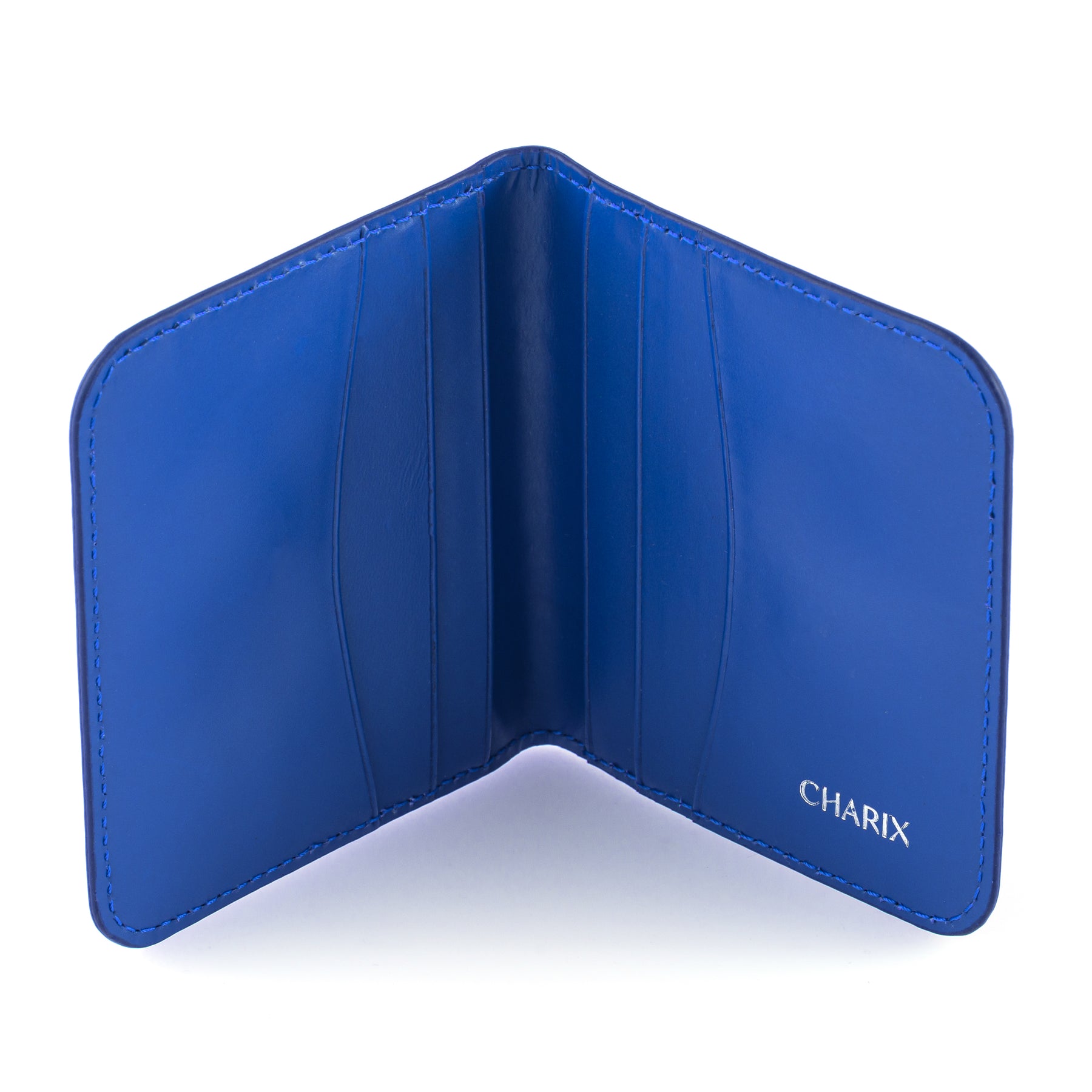 Cobalt Blue Card Wallet - Charix Shoes