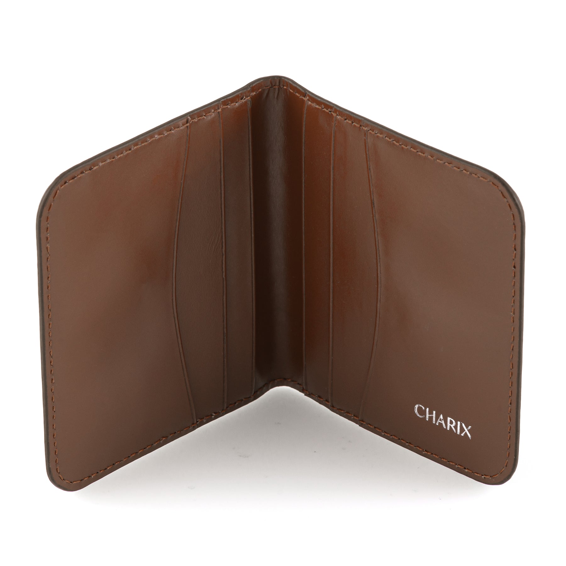 Cognac Card Wallet - Charix Shoes