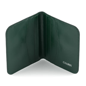 Hunter Green Card Wallet - Charix Shoes