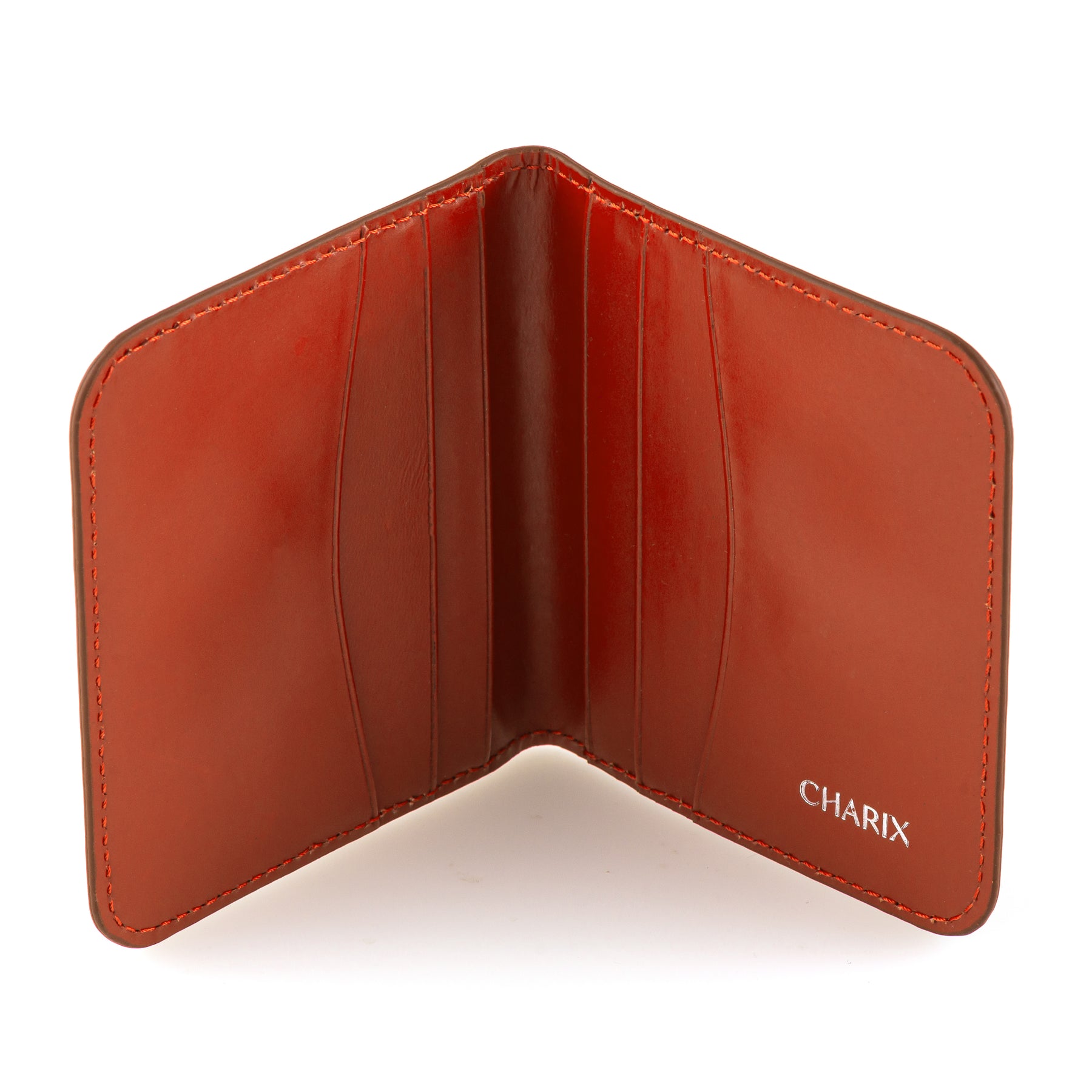 Orange Card Wallet - Charix Shoes