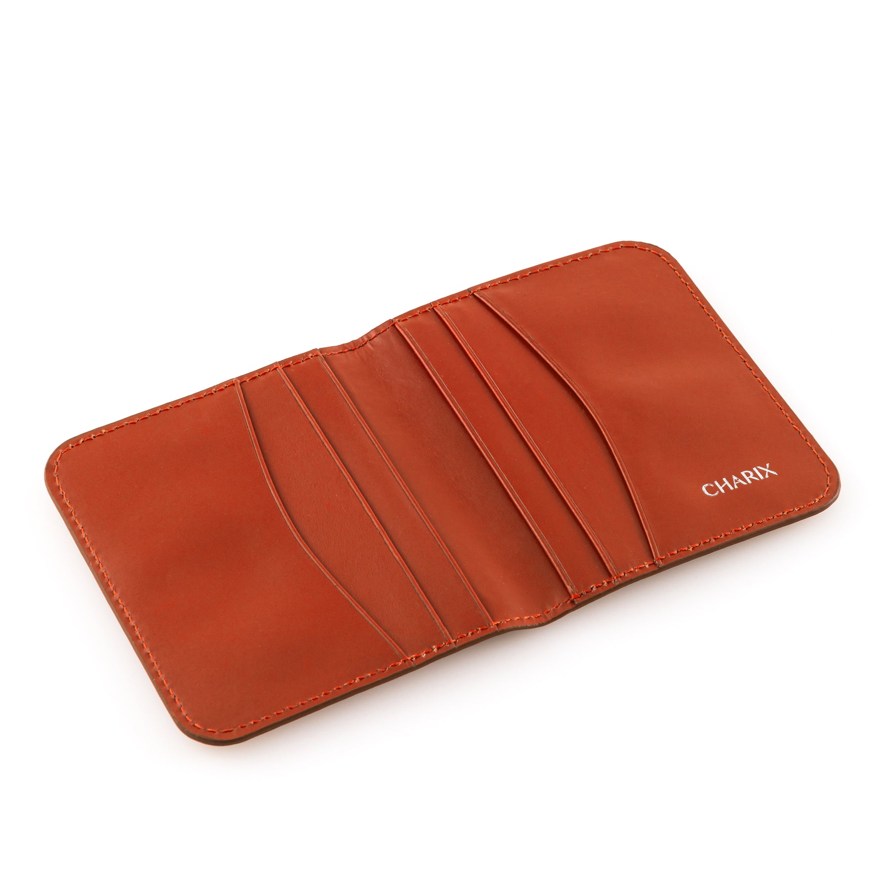 Orange Card Wallet - Charix Shoes