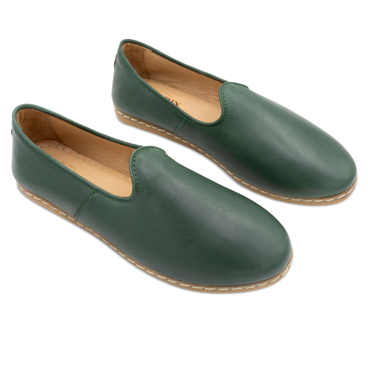 Hunter Green Slip Ons for Men - Charix Shoes