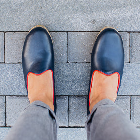 Dark Navy Slip Ons for Men