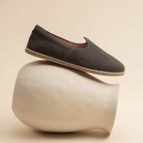 Graphite Nubuck Slip-On