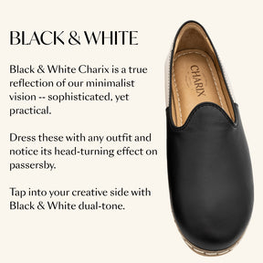 Black & White Slip Ons for Men