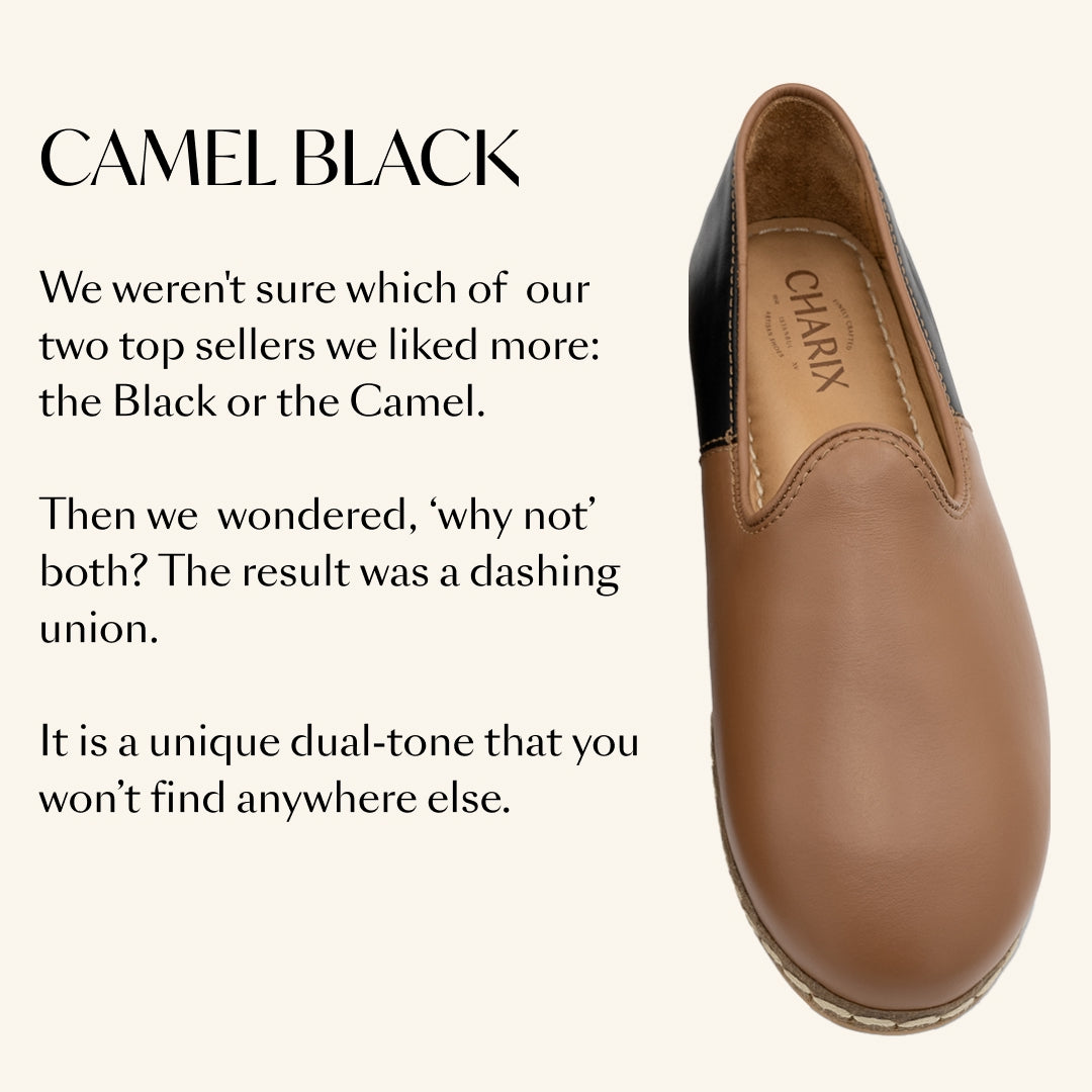 Camel Black Slip-On