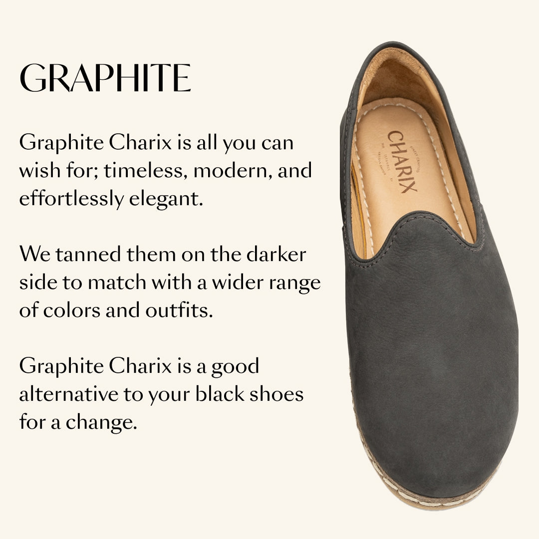 Graphite Nubuck Slip-On