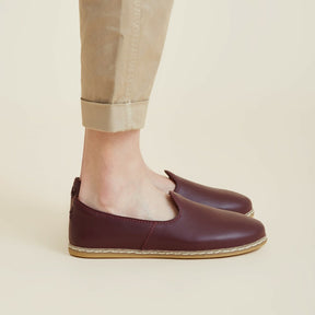 Bordeaux Slip On Shoes