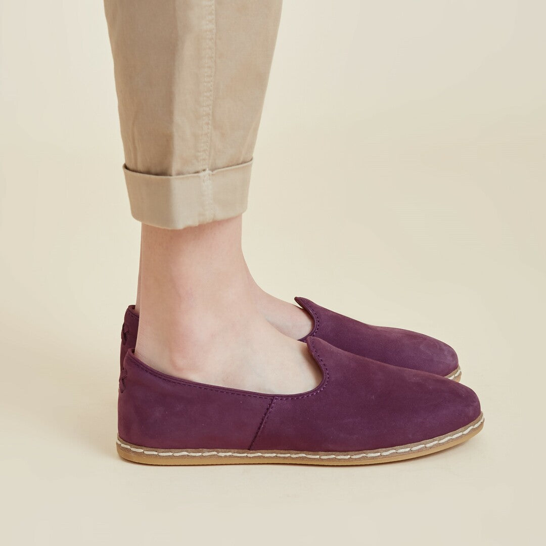 Royal Purple Slip On Shoes