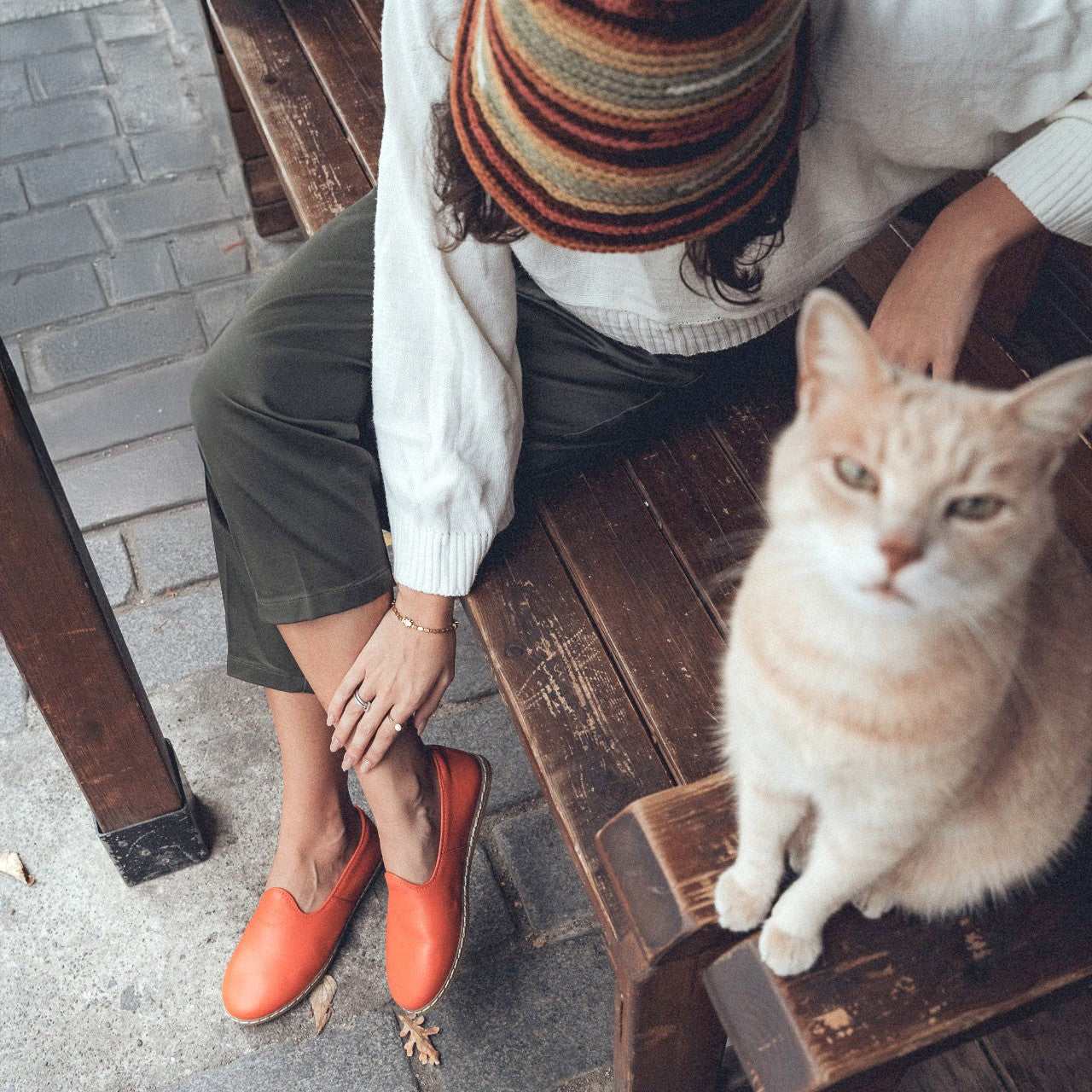 Orange Slip-On